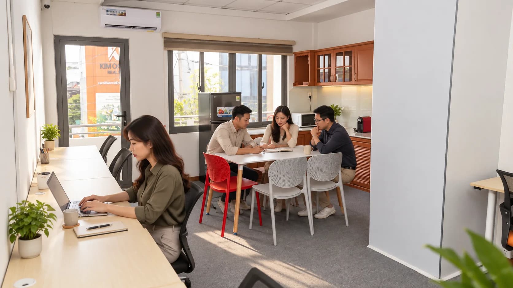 Làm việc linh hoạt trong không gian chung